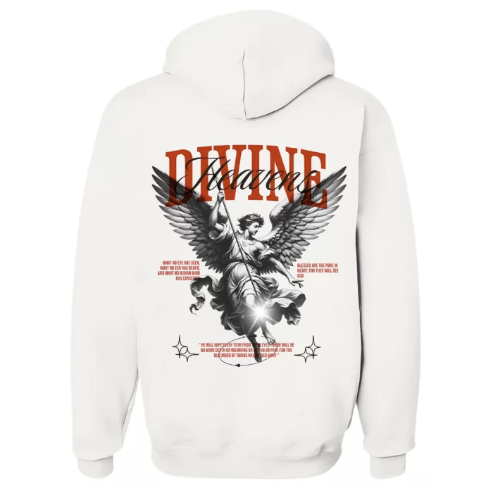 Angel Divine Heaven - Hoodie Blanca