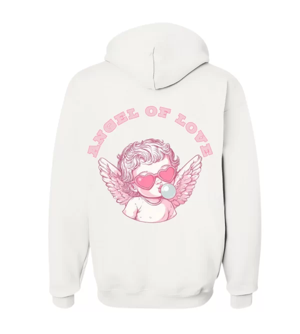 Angel of Love - Hoodie Blanca