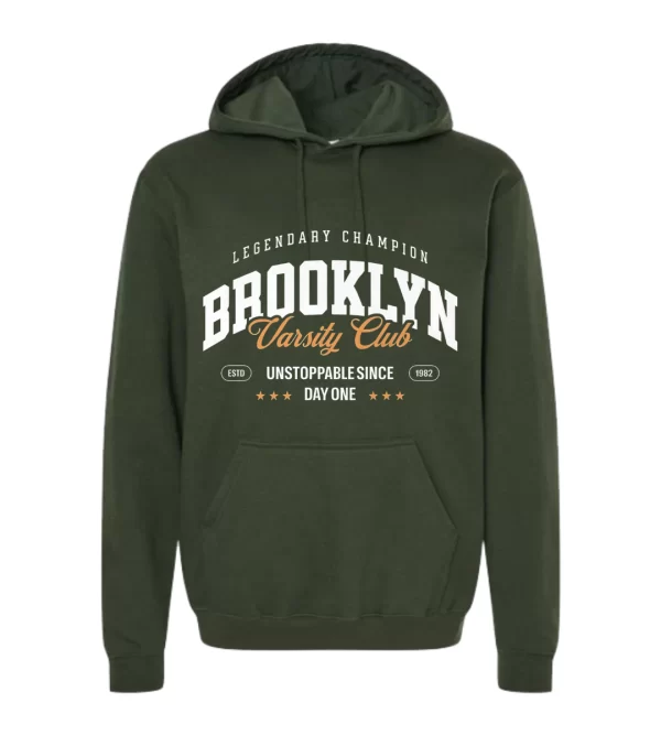 Brooklyn - Hoodie Verde Militar