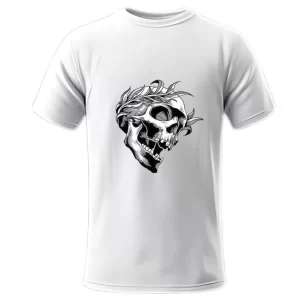 Calavera con Olivo - Blanca