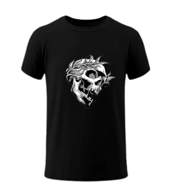 Calavera con Olivo - Negra