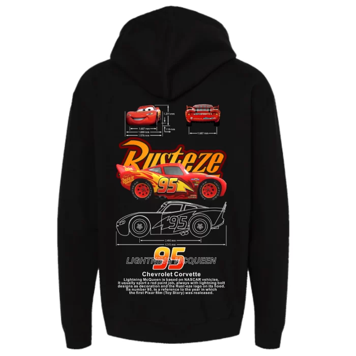 Cars Mcqueen 03 - Hoodie Negra