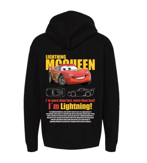 Cars Mcqueen - Hoodie Negra