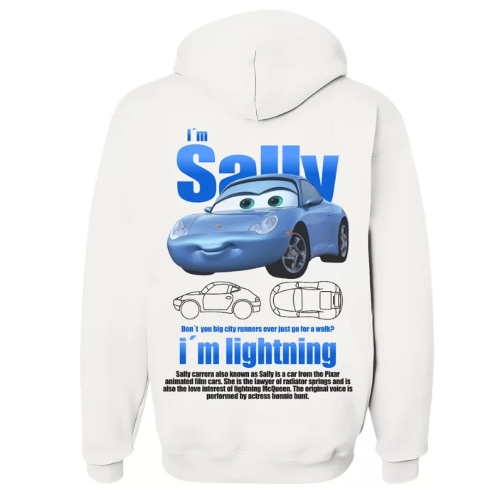 Cars Sally - Hoodie Blanca