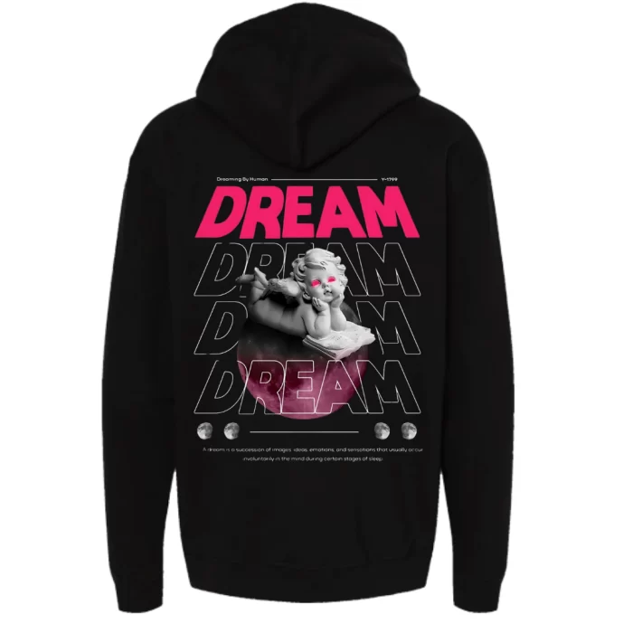 DREAM Angel - Hoodie Negra