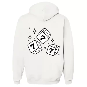 Dados 7 7 7 - Hoodie Blanca