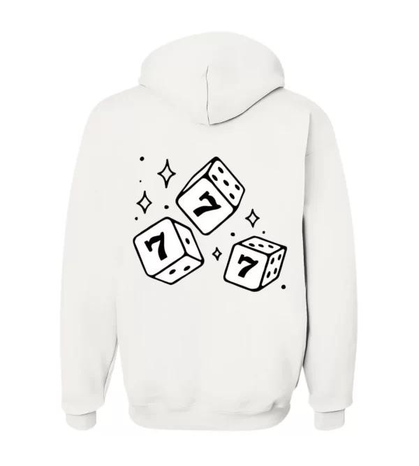 Dados 7 7 7 - Hoodie Blanca