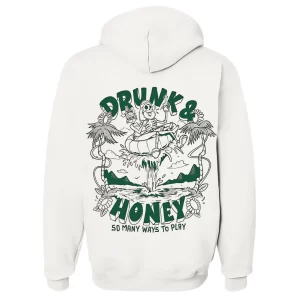 Drunk & Honey - Hoodie Blanca