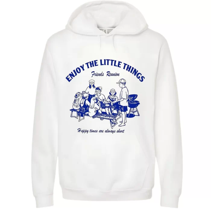 Enjoy Little Things Frontal - Hoodie Blanca