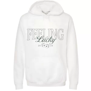 Feeling Lucky - Hoodie Blanca