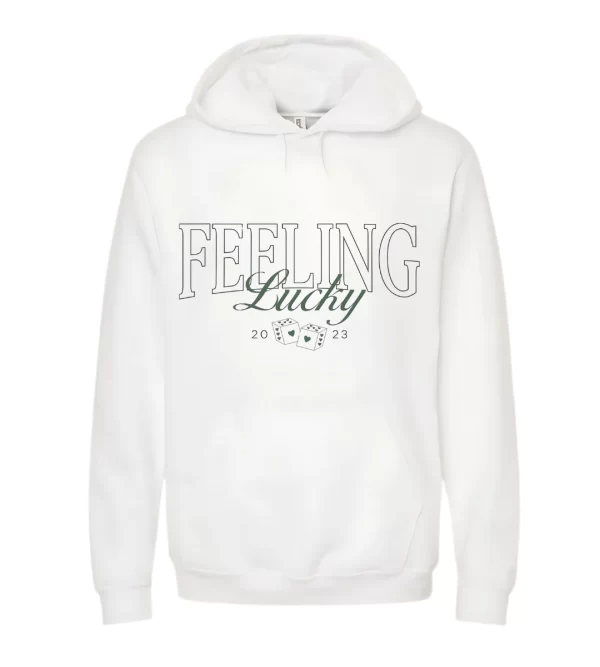 Feeling Lucky - Hoodie Blanca