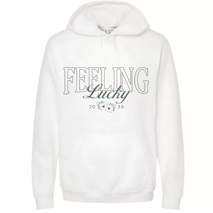 Feeling Lucky - Hoodie Blanca