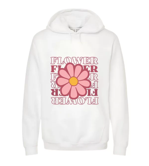 Flower - Hoodie Blanca