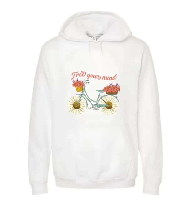 Free Your Mind - Hoodie Blanca