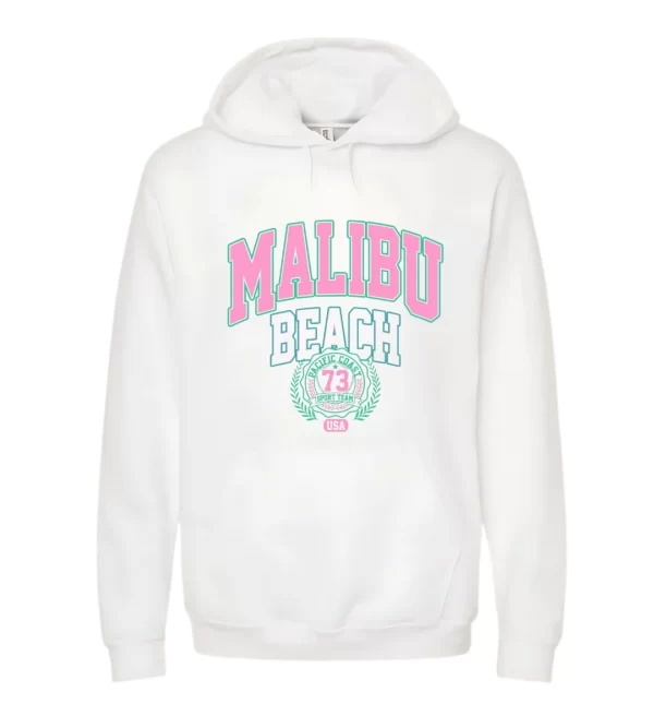 Malibu Beach - Hoodie Blanca