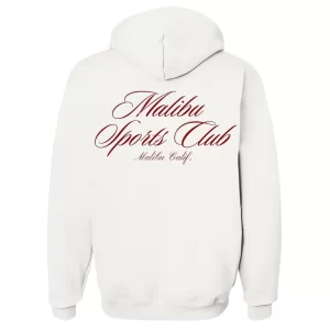 Malibu Sports Club - Hoodie Blanca Frontal