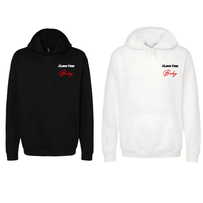 Pareja I Love You Baby - - Hoodies Frontal
