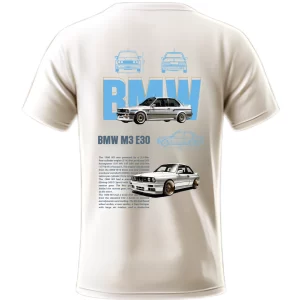 Playera BMW M3 E30 Azul Nude