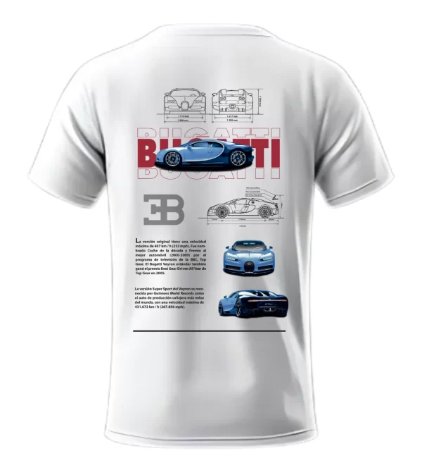 Playera Bugatti Veyron Posterior
