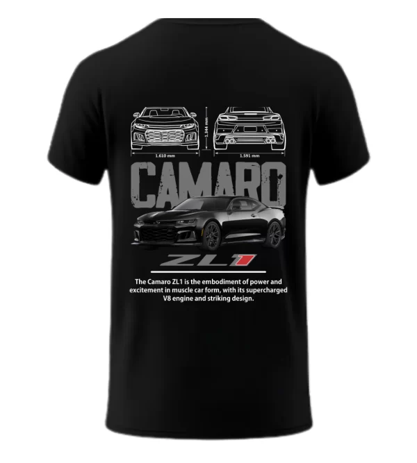 Playera Camaro ZL1 Posterior Black