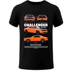 Playera Challenger SRT Naranja Black