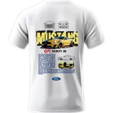 Playera Ford Mustang GT Amarillo Posterior