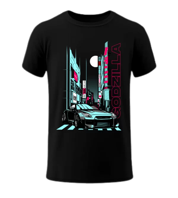 Playera GTR Godzilla Neón