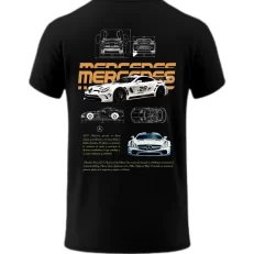 Playera Mercedes SLR Blanco Posterior Black