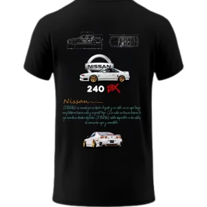 Playera Nissan 240SX Posterior Black