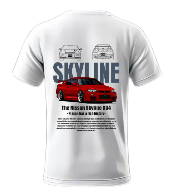 Playera Nissan Skyline Rojo