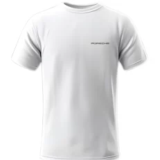 Playera Porsche Azul Cielo Frontal