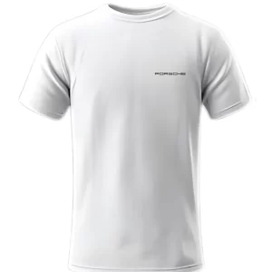 Playera Porsche Azul Cielo Frontal
