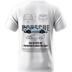 Playera Porsche Azul Posterior