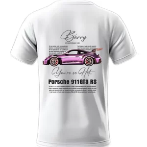 Playera Porsche Berry Posterior
