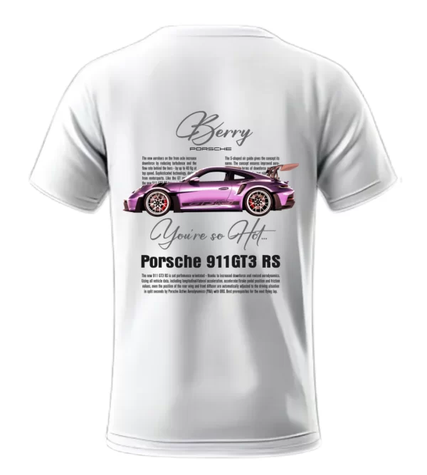 Playera Porsche Berry Posterior