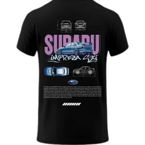 Playera Subaru Impreza STI Posterior Black