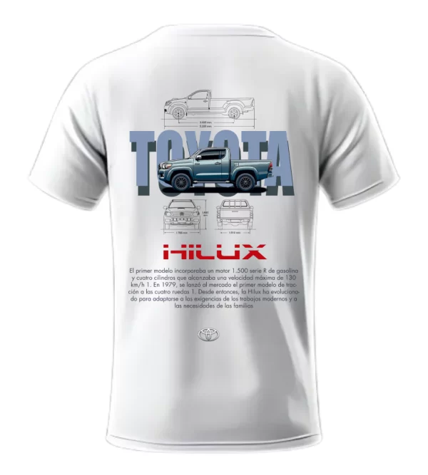 Playera Toyota Hillux Posterior