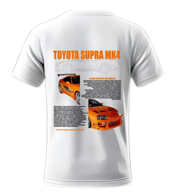 Playera Toyota Supra MK4 Naranja