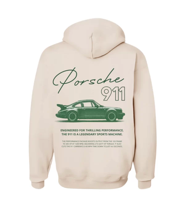 Porsche 911 Green - Hoodie Nude