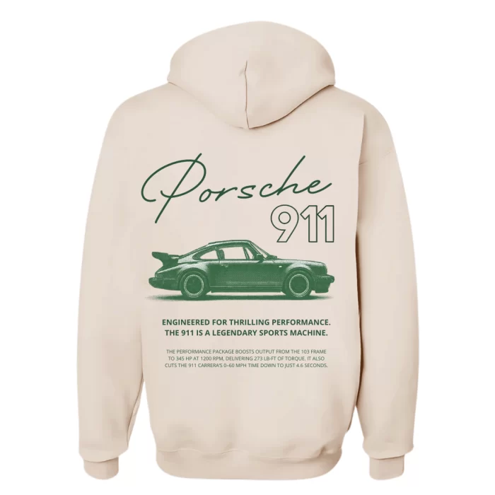 Porsche 911 Green - Hoodie Nude