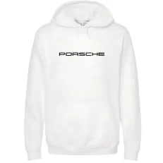 Porsche Azul - Hoodie Blanca Frontal