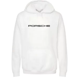Porsche Azul - Hoodie Blanca Frontal
