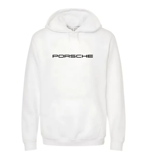Porsche Azul - Hoodie Blanca Frontal