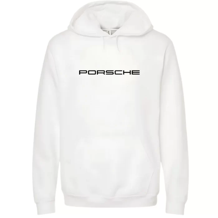 Porsche Azul - Hoodie Blanca Frontal