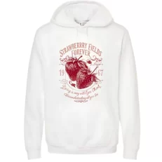 Strawberry Fields - Hoodie Blanca