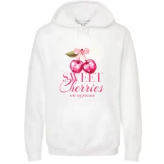 Sweet Cherries - Hoodie Blanca