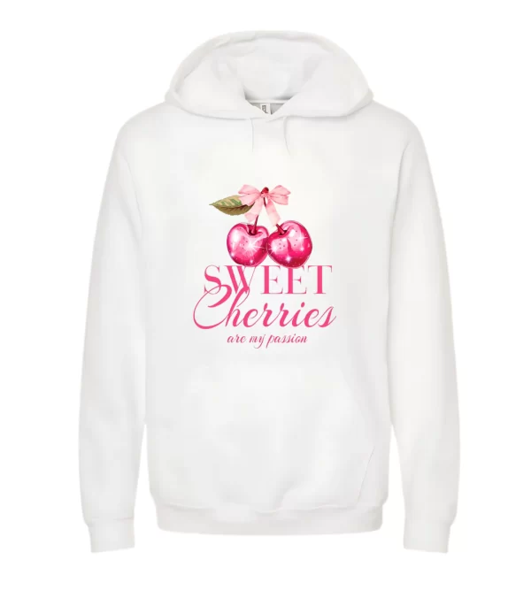 Sweet Cherries - Hoodie Blanca