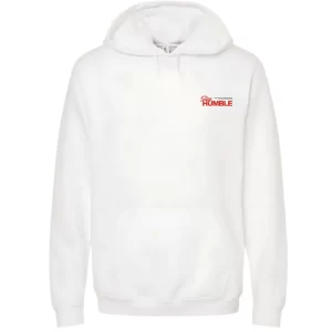 Stay Humble Work Hard - Hoodie Blanca Frontal