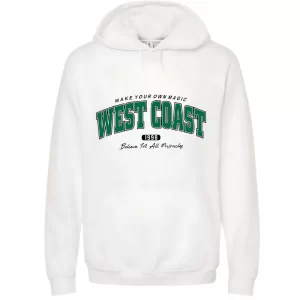West Coast - Hoodie Blanca