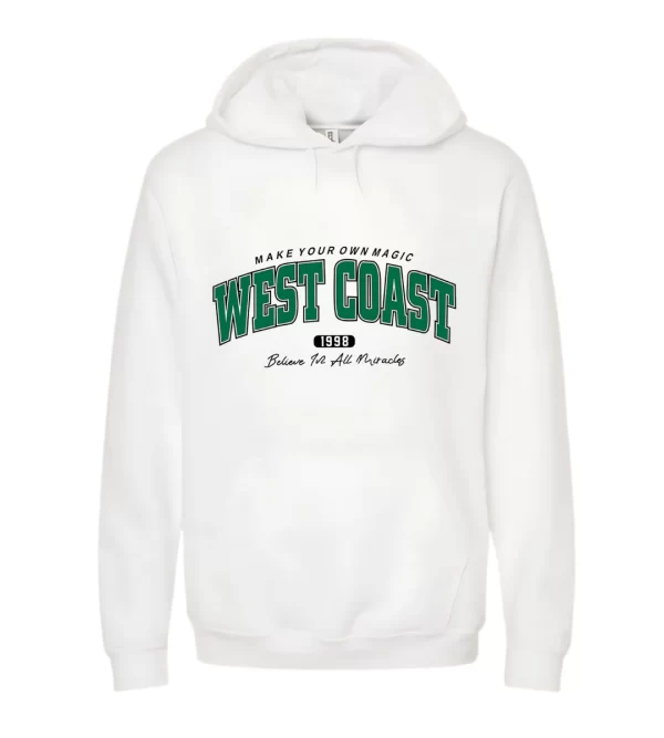 West Coast - Hoodie Blanca